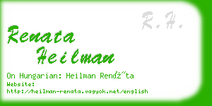 renata heilman business card